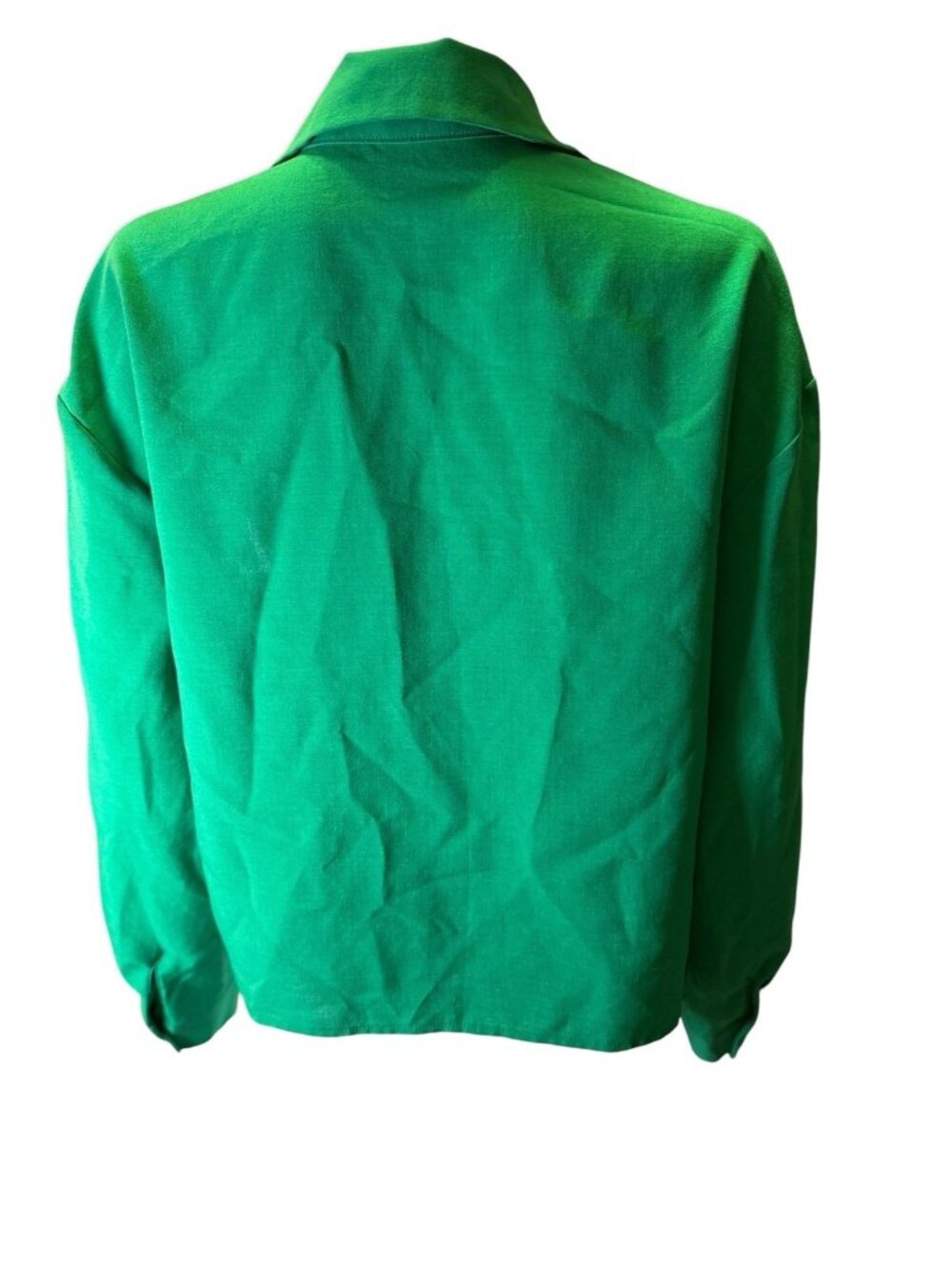 Storets Womens Green Button Up Blouse Size S/M Office Spring Euc — image 4 of 7